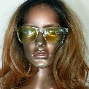 Yellow lens Warhol glasses